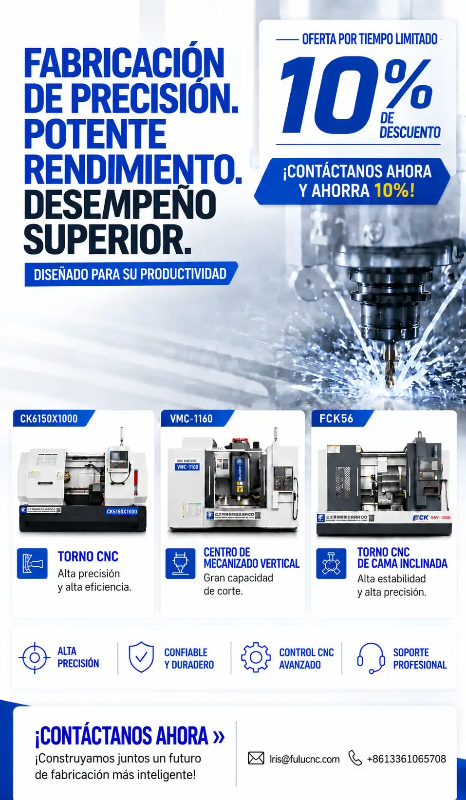 promoci&oacute;n de equipos cnc